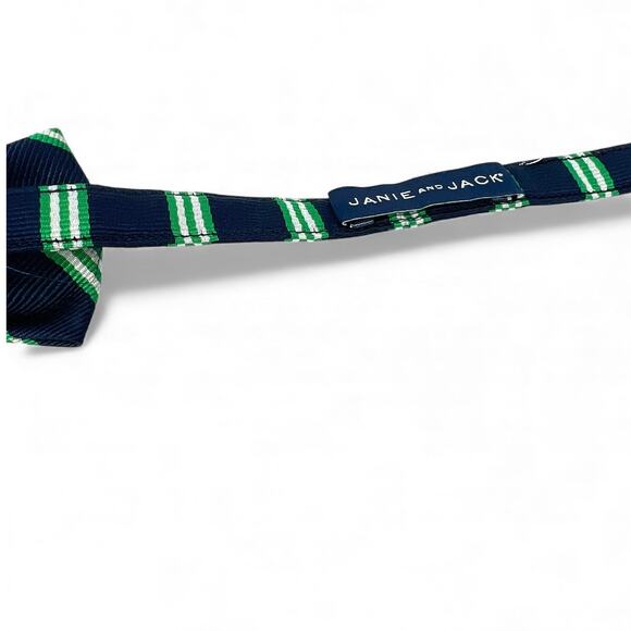 Janie and Jack bow tie boys Blue Green Adjustable 5-11 year old size - Picture 3 of 3